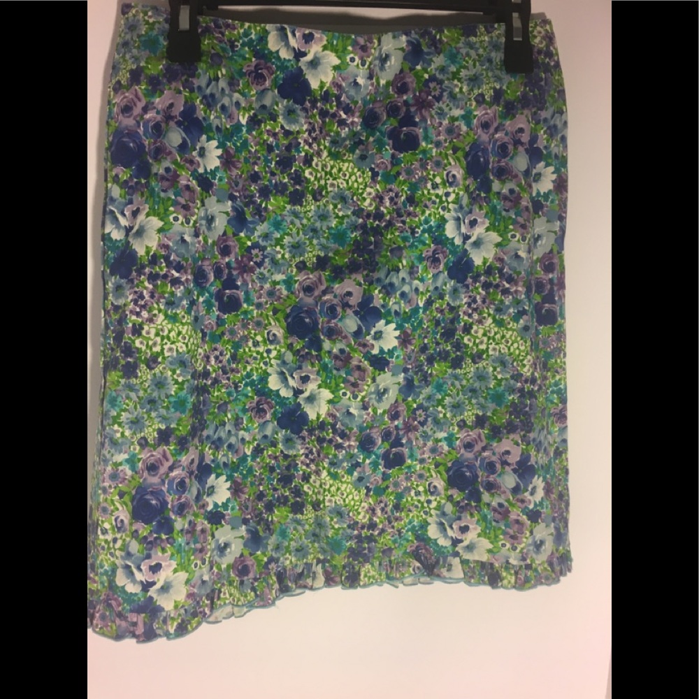 Vintage Flower stretch pencil Skirt